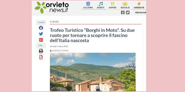Caramanico è il più visitato con l'Abruzzo regione più amata dai motociclisti